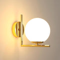 DELIPOP Vintage Vägglampa – Elegant glaskula med guldfinish