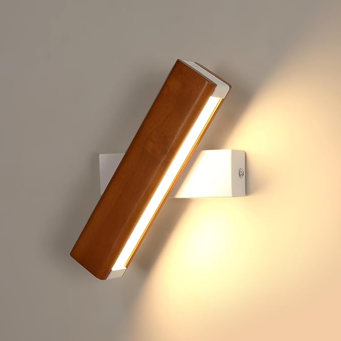 DELIPOP Vägglampa i Trä – Modern design med 360° justerbarhet