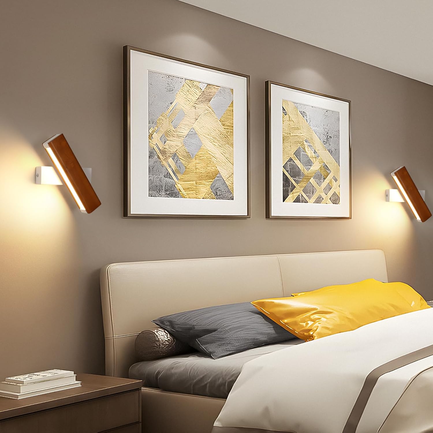 DELIPOP Vägglampa i Trä – Modern design med 360° justerbarhet