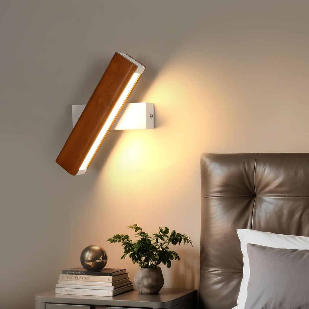 DELIPOP Vägglampa i Trä – Modern design med 360° justerbarhet