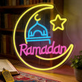 Neon-skylt "Ramadan Måne" – Dekorativ stämningsbelysning för hemmet 38cm