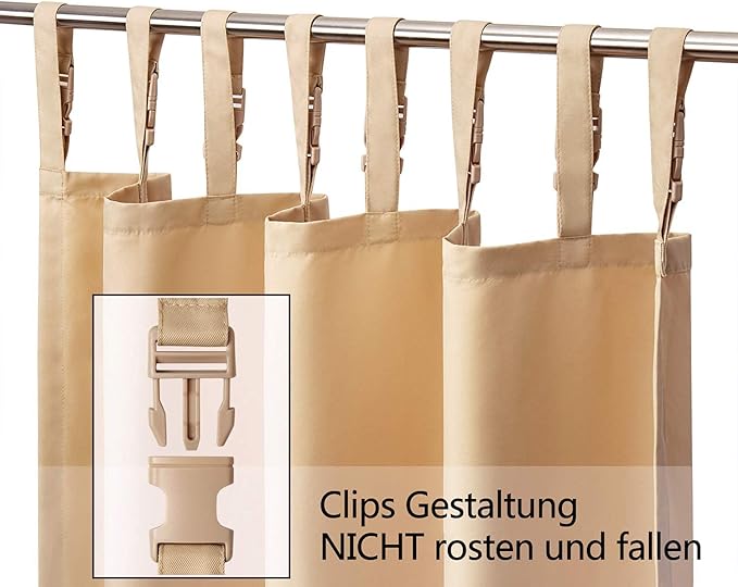 Väderbeständig Utomhusgardin – För en ombonad och privat uteplats (132x245 cm) beige