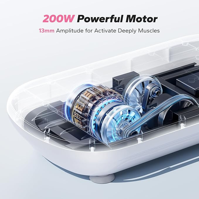 MERACH Kraftfull Vibrationsplatta – För effektiv träning och kroppsformning rosa