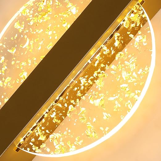 DELIPOP Modern Vägglampa – Cirkulär design i elegant guldfinish (12W)
