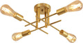 DELIPOP Sputnik Taklampa – Modern elegans med 5 ljuskällor (Guld)