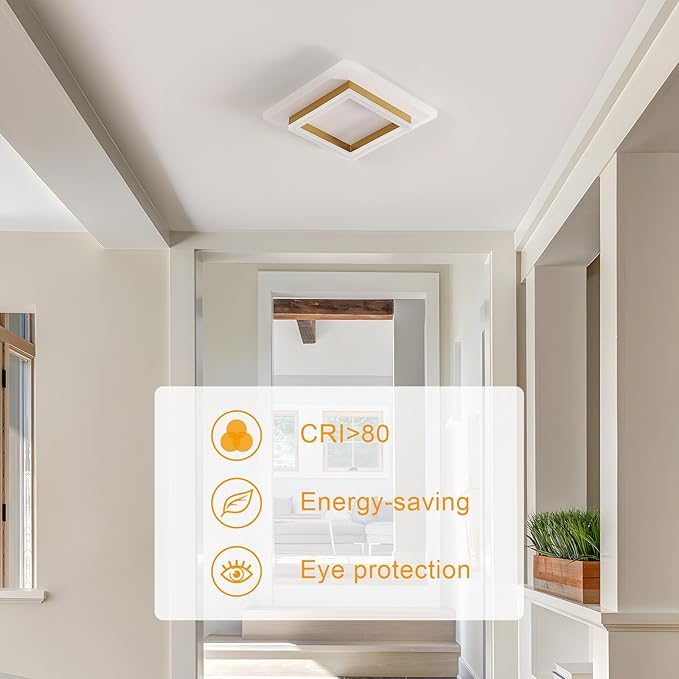 DELIPOP Modern Taklampa – Elegant geometrisk design i guld (30W)