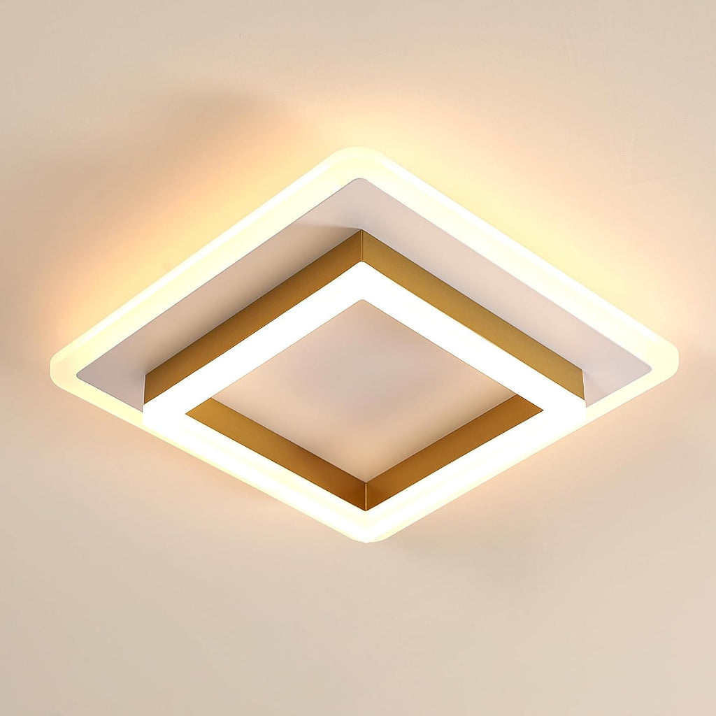 DELIPOP Modern Taklampa – Elegant geometrisk design i guld (30W)