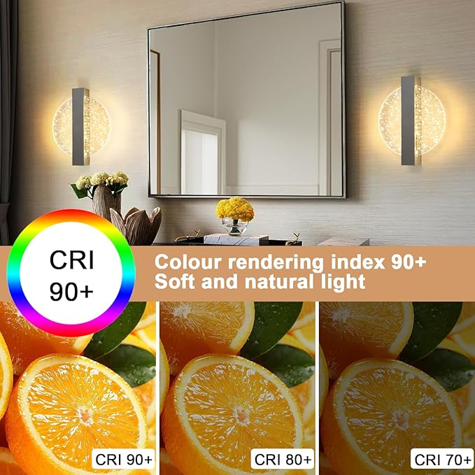 DELIPOP Modern Vägglampa – Cirkulär design med varmt ljussken (12W)