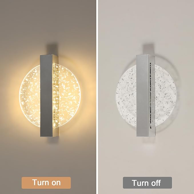 DELIPOP Modern Vägglampa – Cirkulär design med varmt ljussken (12W)