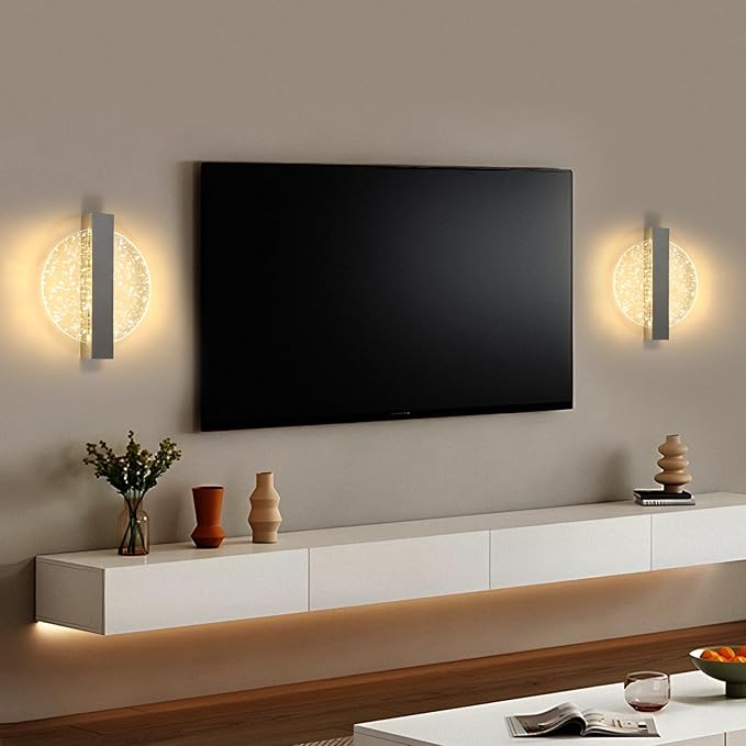DELIPOP Modern Vägglampa – Cirkulär design med varmt ljussken (12W)