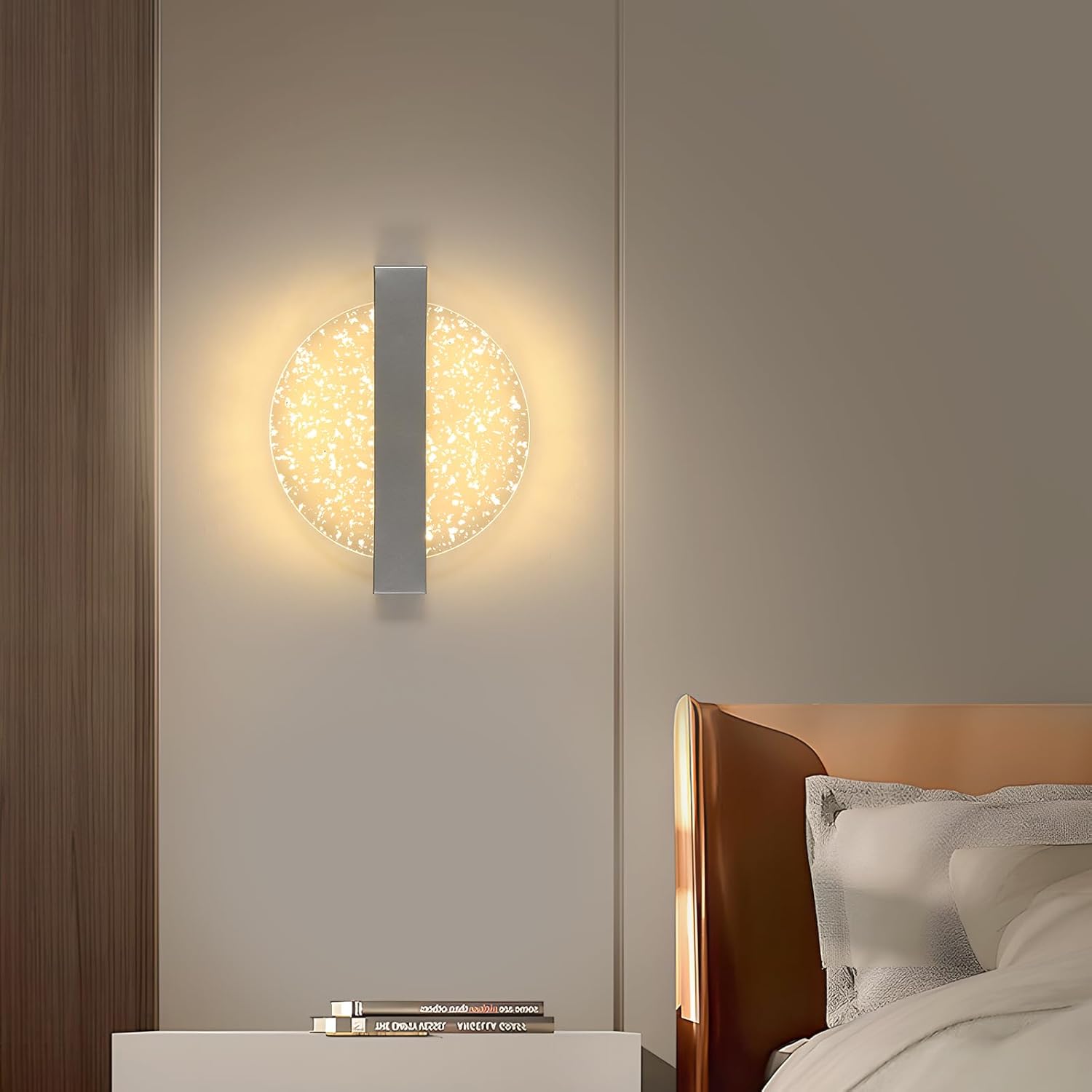DELIPOP Modern Vägglampa – Cirkulär design med varmt ljussken (12W)