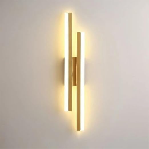 DELIPOP Modern Vägglampa – 3 valbara ljuslägen i stilren guldfinish (16W)  3000K/4500K/6500K [Energy Class E]