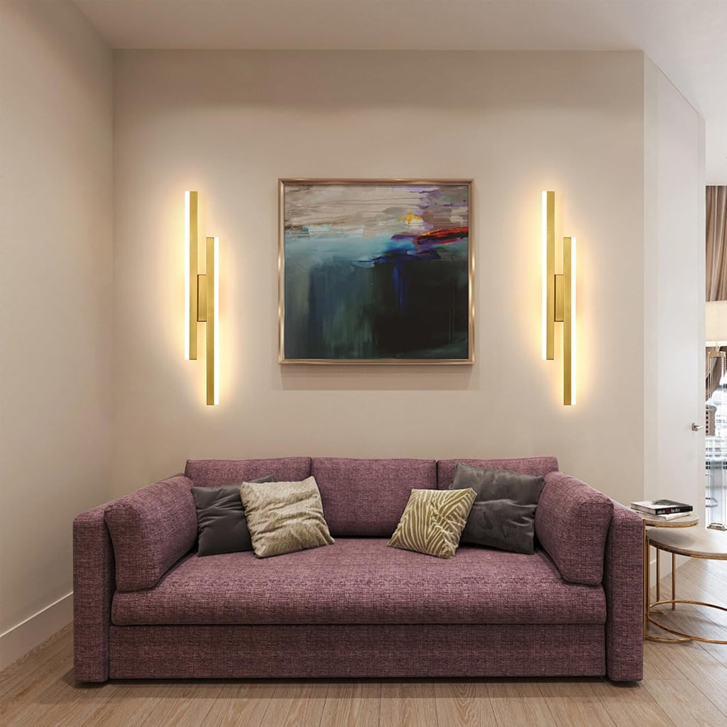 DELIPOP Modern Vägglampa – 3 valbara ljuslägen i stilren guldfinish (16W)  3000K/4500K/6500K [Energy Class E]
