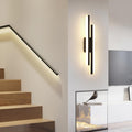 DELIPOP Modern Vägglampa – Elegant, långsträckt design i mattsvart (18W)