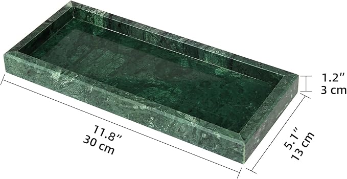 Elegant Bricka i Naturmarmor – Stilren ordning med lyxig finish