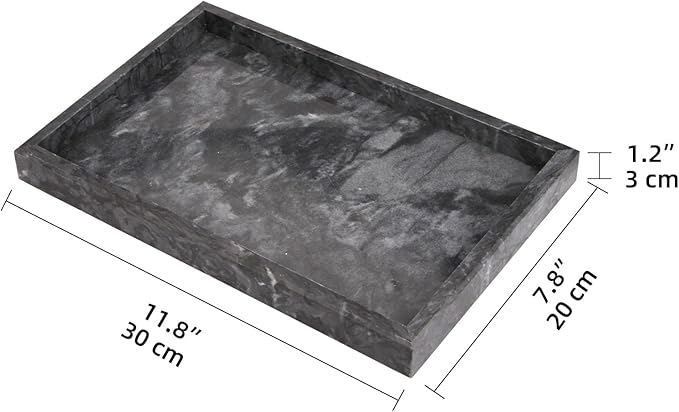 Minimalistisk Bricka i Naturmarmor – Den perfekta basen för din inredning