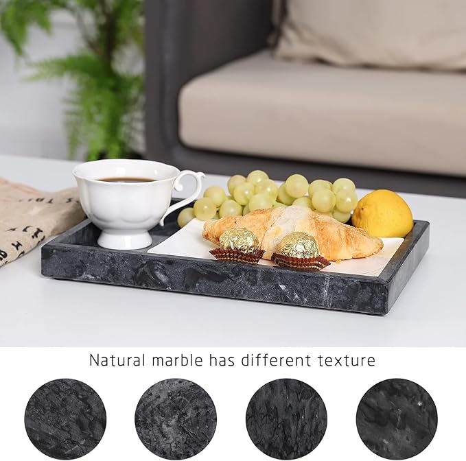Minimalistisk Bricka i Naturmarmor – Den perfekta basen för din inredning