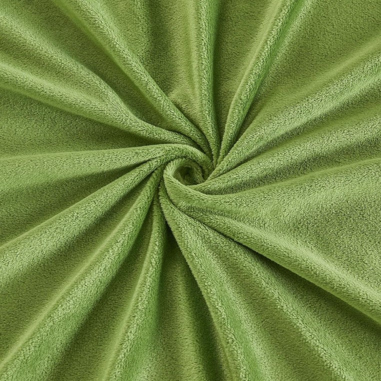 EMME Vinterbäddset i mjuk plysch – Lugnande grön nyans (135x200cm) kudde 80*80