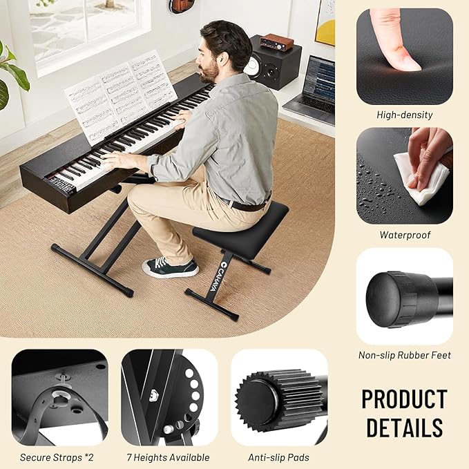 CAHAYA Keyboardstativ – Stabilt, justerbart och perfekt för din musik