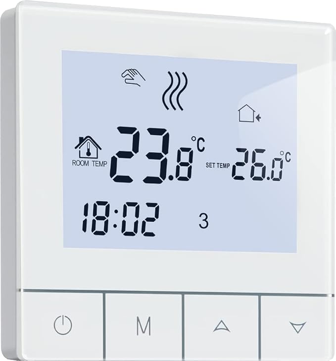 TDS75-WP Smart Termostat – Elegant kontroll för vattenburen värme