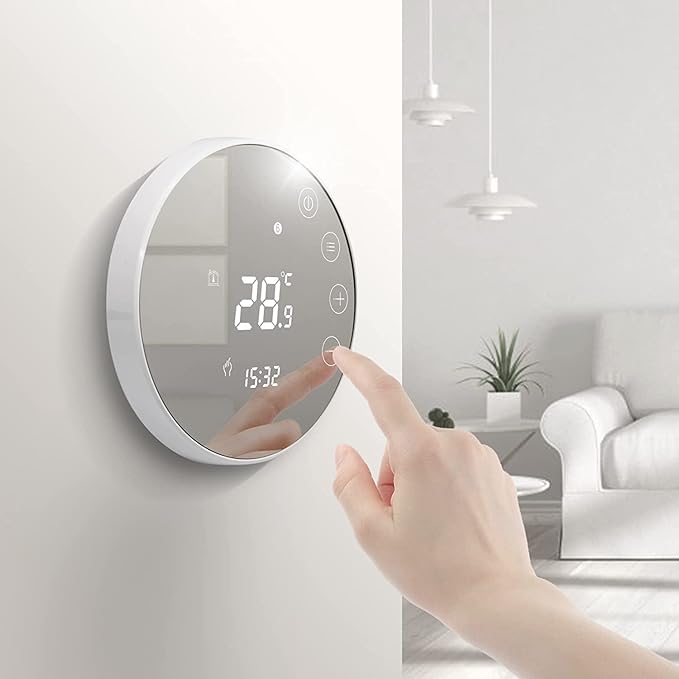 Intelligent WiFi-termostat – Smart styrning för panna & värmesystem Kompatibel med Alexa, 3A, TGR86WIFI