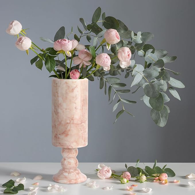 Elegant Marmorvas i Fransk Stil – Handgjord i natursten